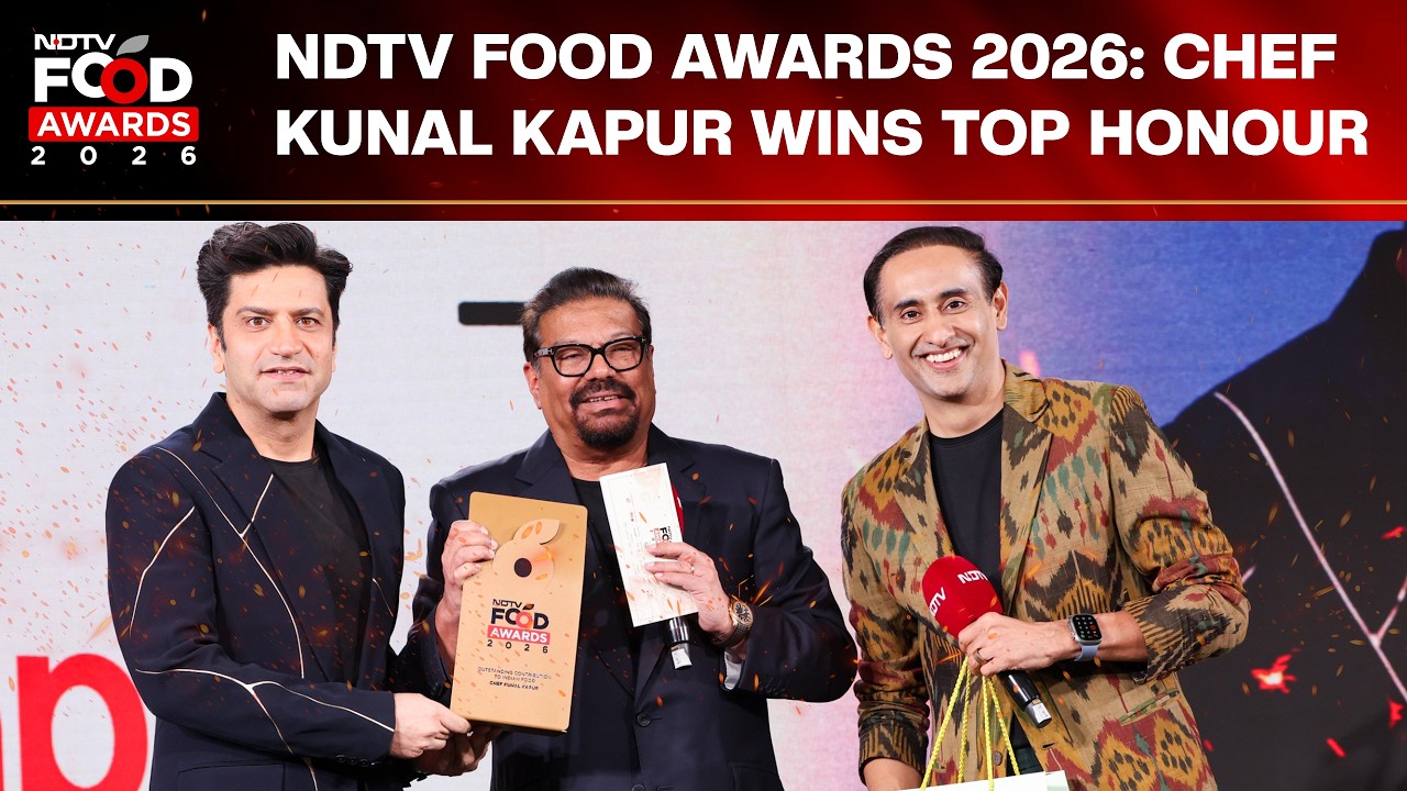 NDTV Food Awards 2026: Outstanding Contribution to Indian Food - Chef Kunal Kapur