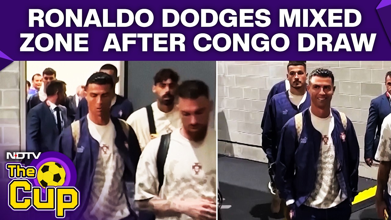 Ronaldo Dodges Mixed Zone After Portugal's 1-1 Draw With DR Congo