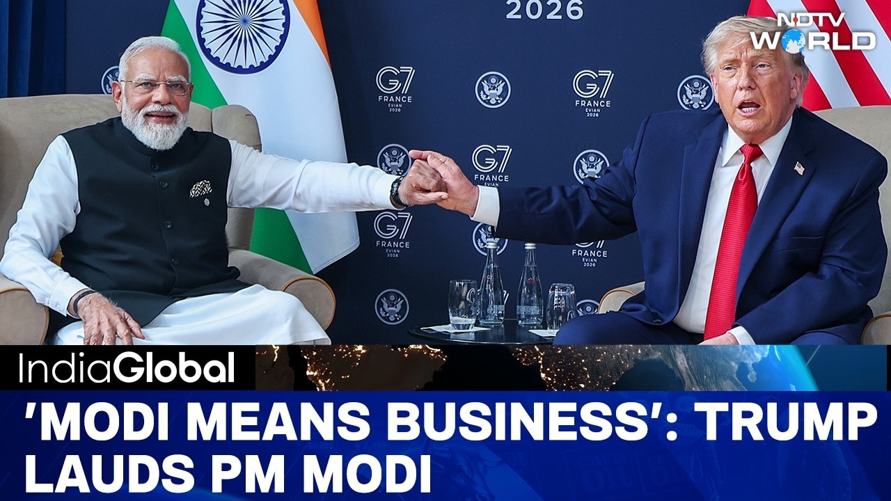 'He's A Tough Negotiator', Trump Heaps Praises On PM Modi | G7 Summit | France