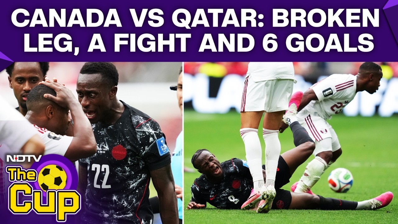 FIFA World Cup 2026 | Qatar Vs Canada Highlights | Qatar, Canada Players Clash On Field
