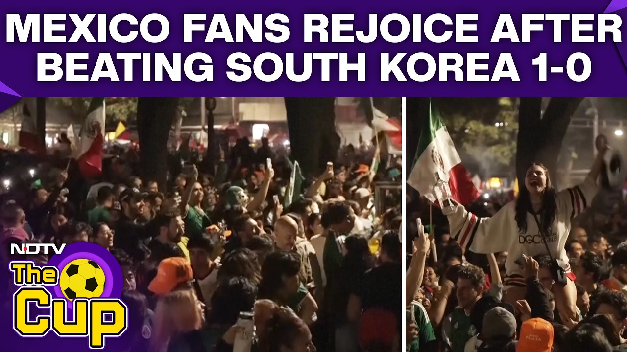 Scenes Of Joy In Mexico City After 1-0 Win Over South Korea