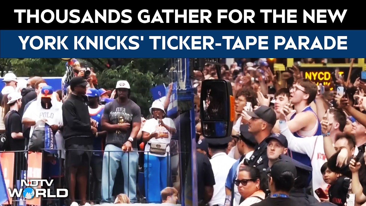 New York | Thousands Gather As New York Knicks Mark First NBA Title in 53 Years With Parade