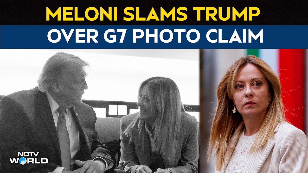 Meloni Slams Trump Over G7 Photo Claim: "Italy and I Never Beg"