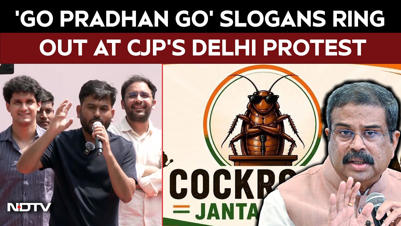Cockroach Janata Party Protest | "Go Pradhan Go" Slogans Ring Out At CJP's Jantar Mantar Protest