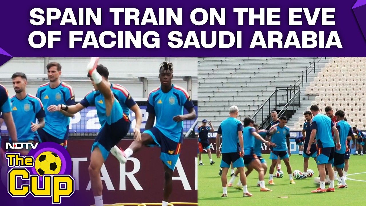 Spain Train On The Eve Of Facing Saudi Arabia In Second Group Stage Match