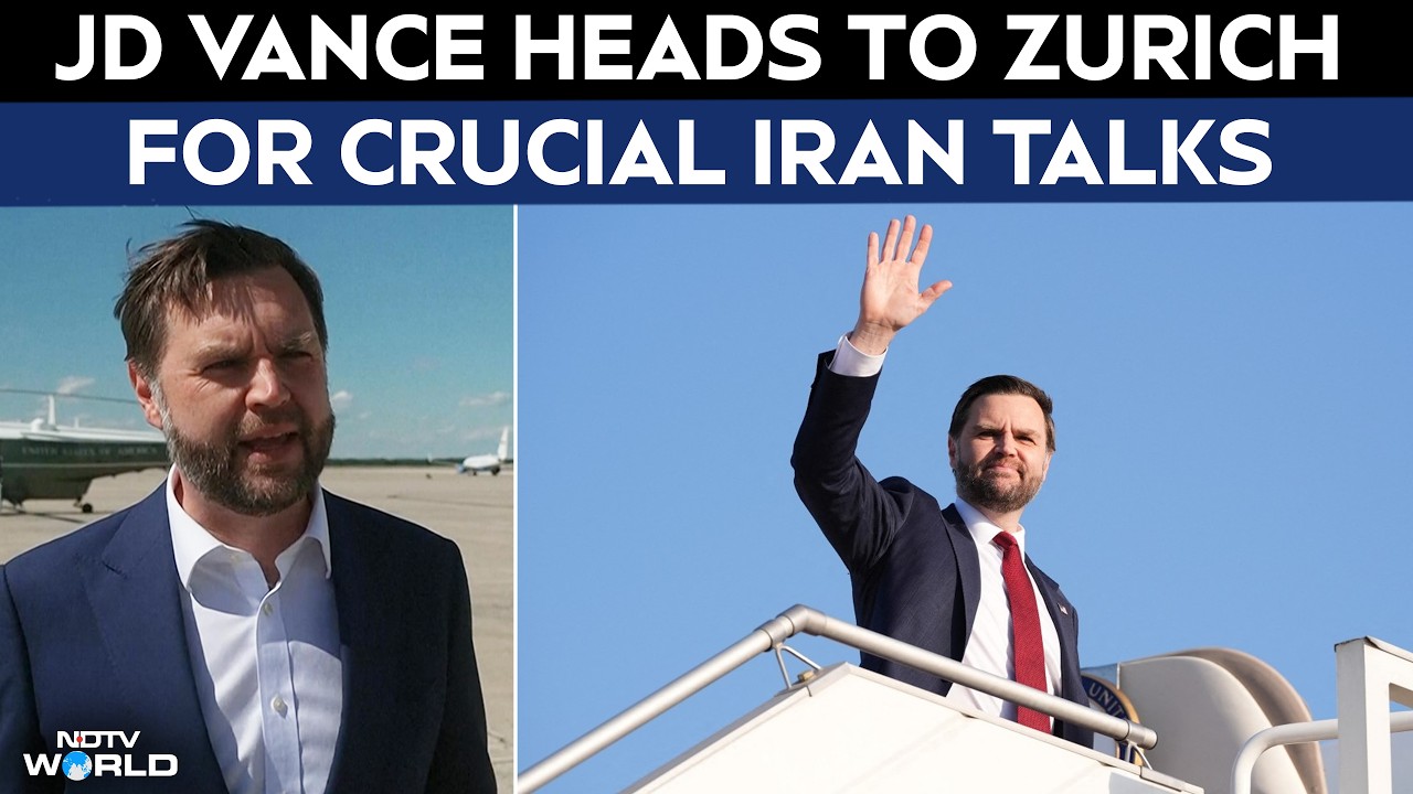 US Iran Peace Deal | US VP JD Vance Departs For High-Stakes Peace Negotiations In Switzerland