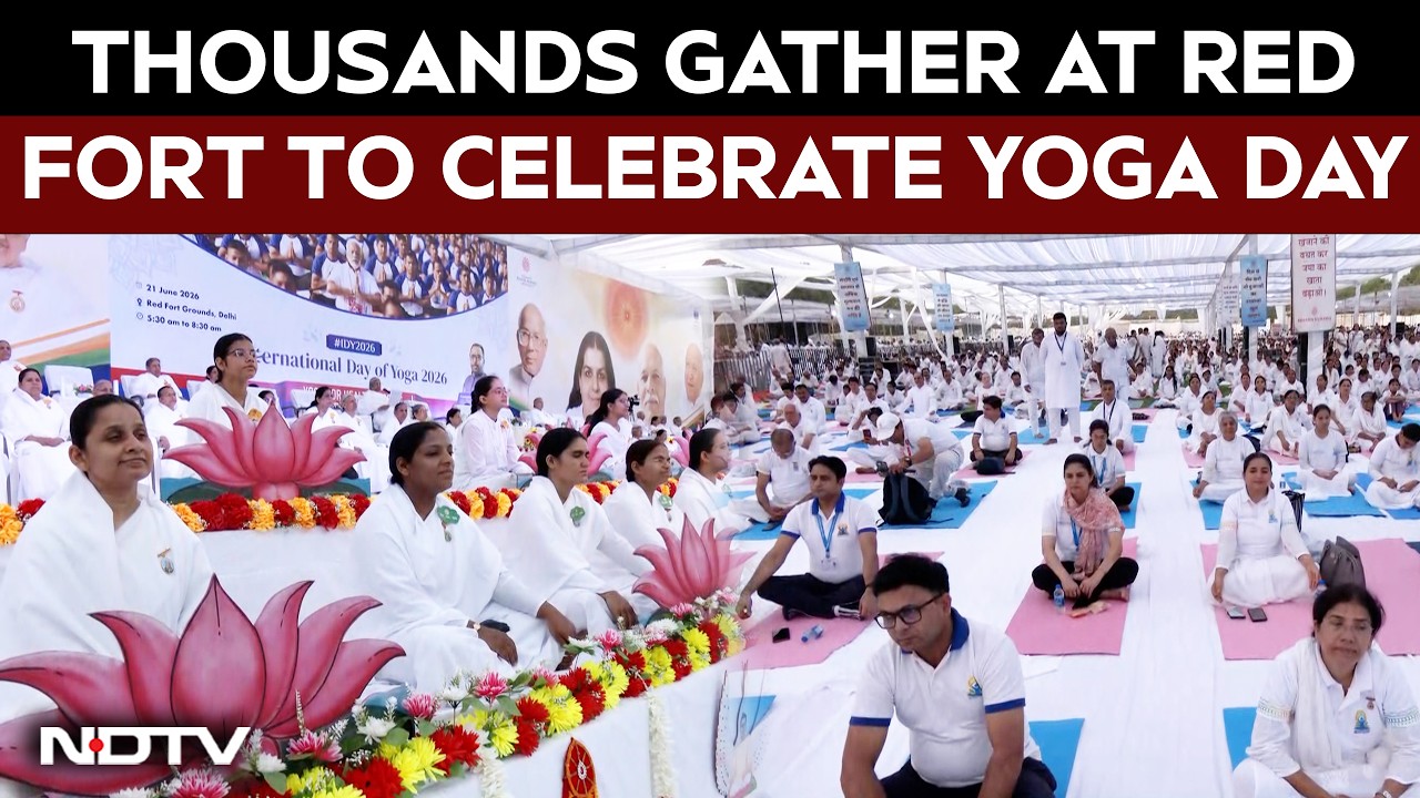Yoga Day | Delhi's Red Fort Witnesses Enthusiastic Yoga Day Celebrations