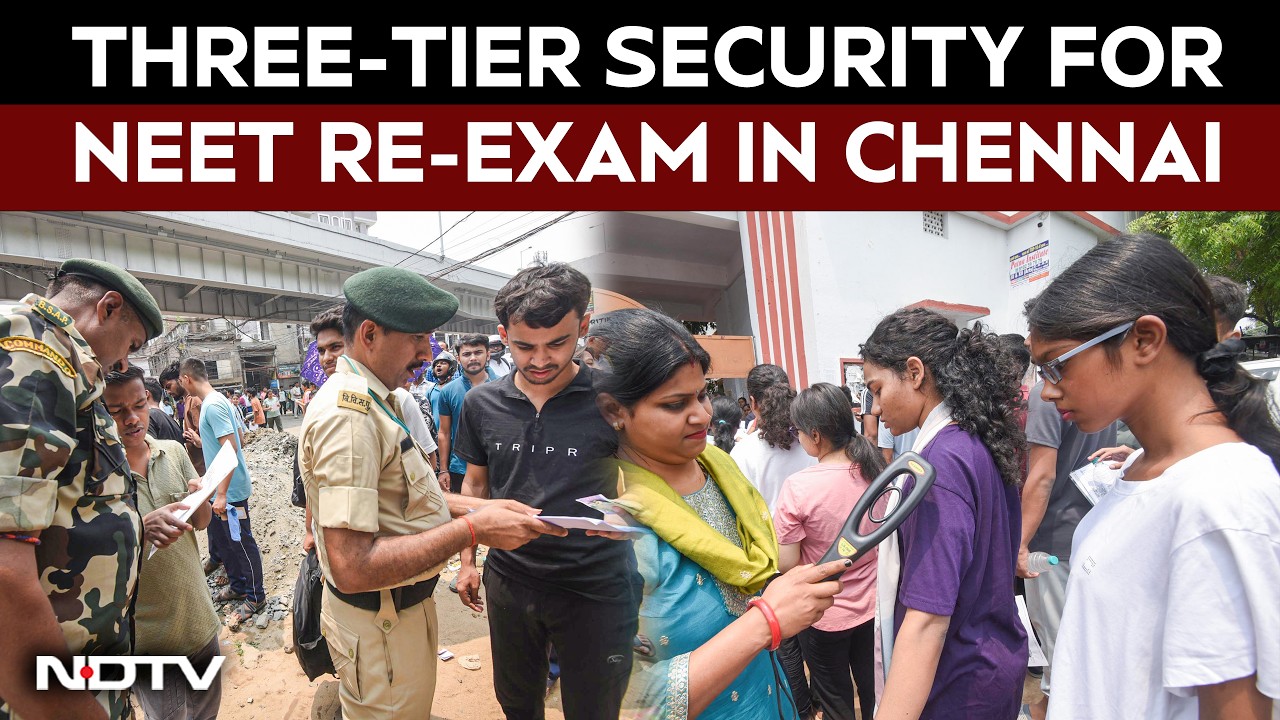 NEET Re Exam | Three-Tier Security In Place For NEET Re-Exam In Chennai