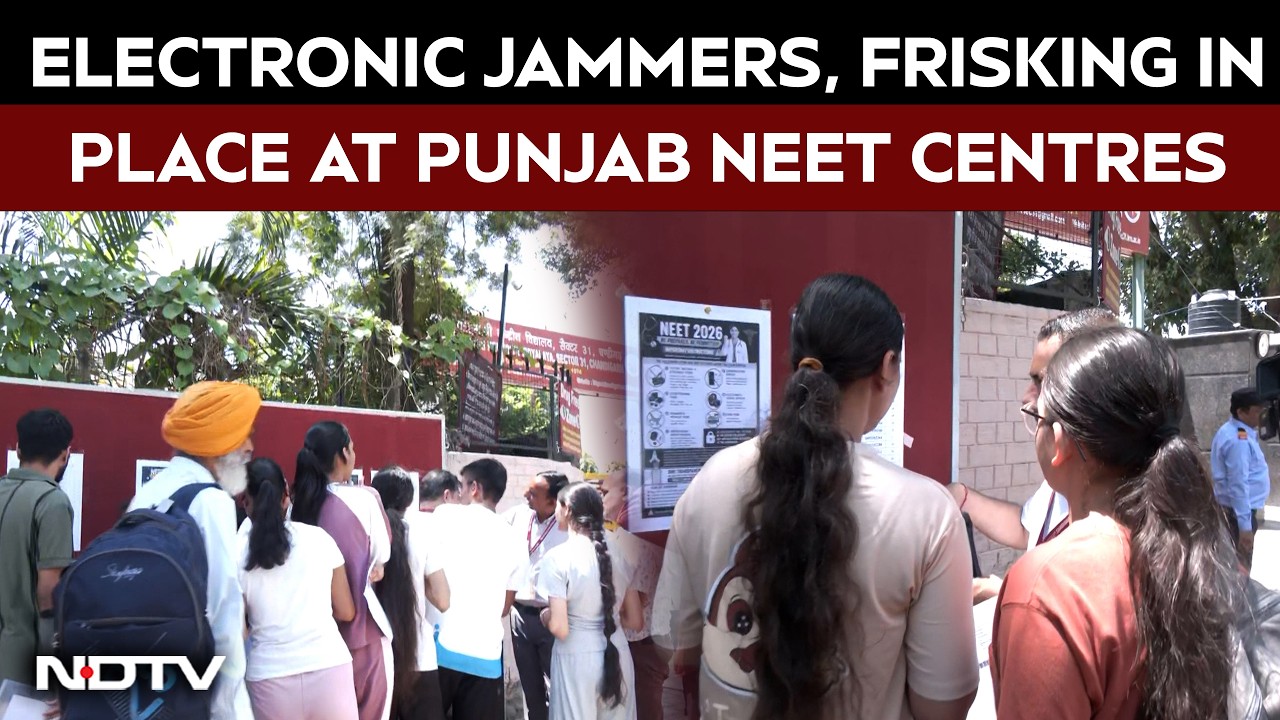 Electronic Jammers, Frisking In Place At Chandigarh NEET Centres