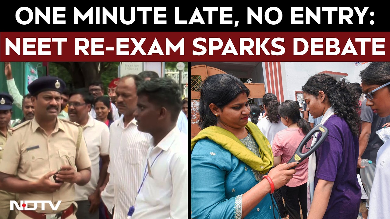 NEET UG Re-Exam Row: Students Turned Away for Being 1 Minute Late