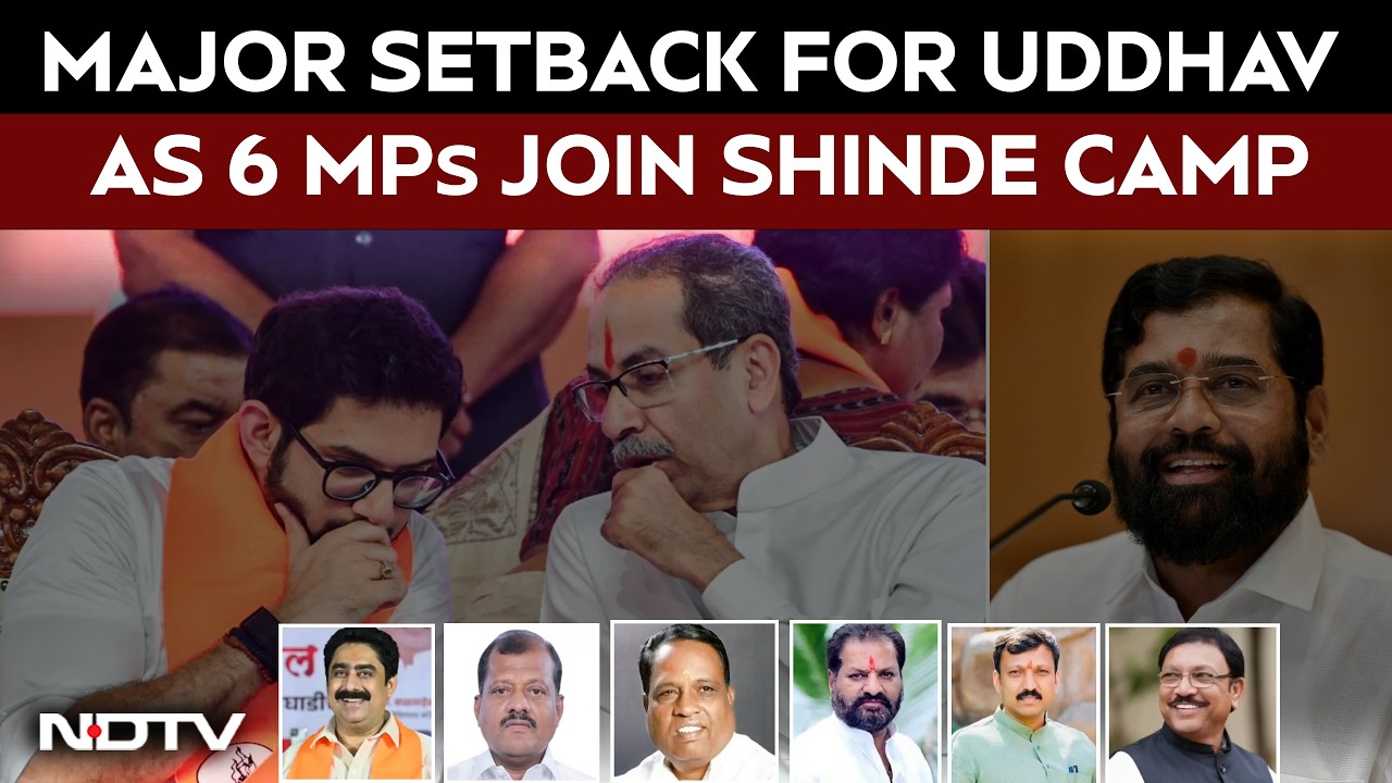 Major Setback For Uddhav As Six MPs Join Eknath Shinde Camp