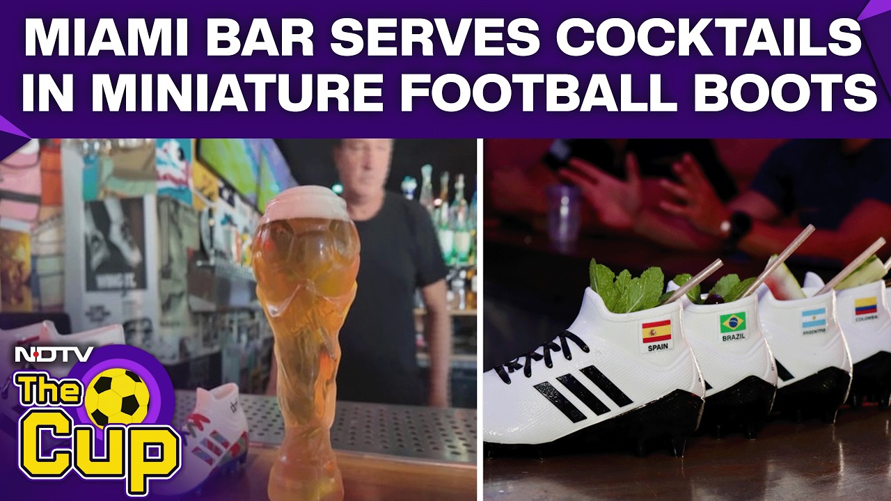 FIFA World Cup 2026 | Limited-Edition Football Boots Team Cups Attract Fans at Miami Sports Bar