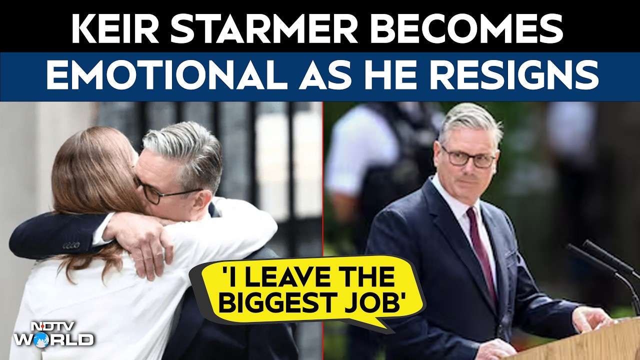 Starmer Farewell Speech | Keir Starmer Becomes Emotional As He Resigns As UK Prime Minister