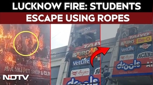 Lucknow Fire Latest News: Dramatic Rescue In Lucknow Fire As Students Climb Down Ropes