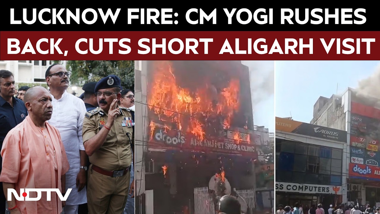 Lucknow Fire: CM Yogi Rushes Back, Cuts Short Aligarh Visit & Orders Probe