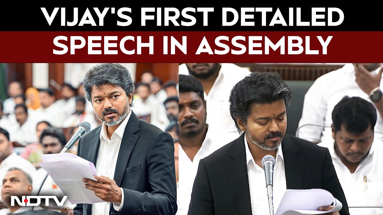 Vijay Speech | "We Stick To 2-Language Policy": Showdown In Assembly During Vijay's Speech