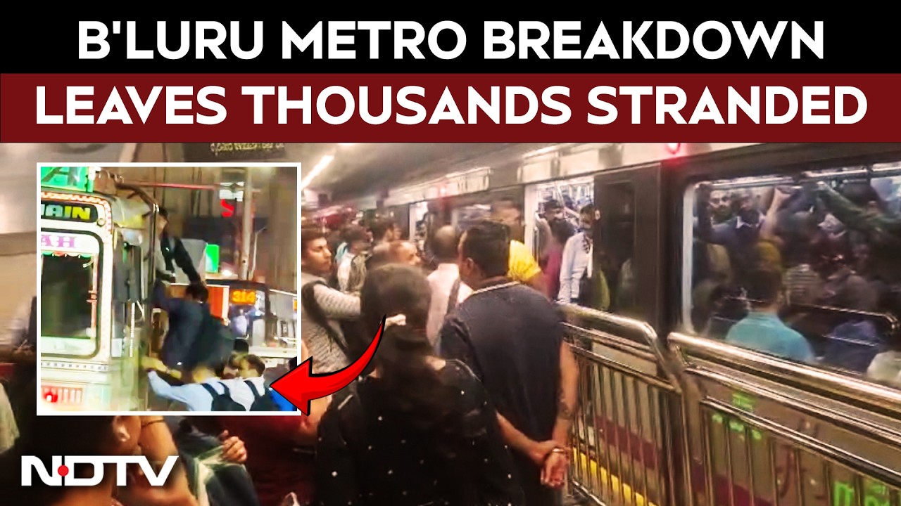 Bengaluru Metro Breakdown Leaves Thousands Stranded, BJP MP Tejasvi Surya Targets Government