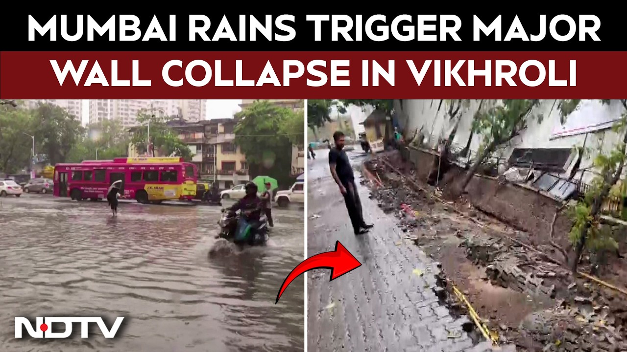 Mumbai's Monsoon Challenge: Wall Collapse And Traffic Disruptions