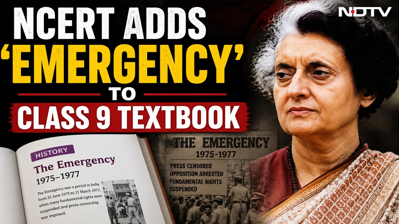 NCERT Book News | NCERT Adds 'Emergency' To Class 9 Textbook, Terms It 'Challenge To Democracy'