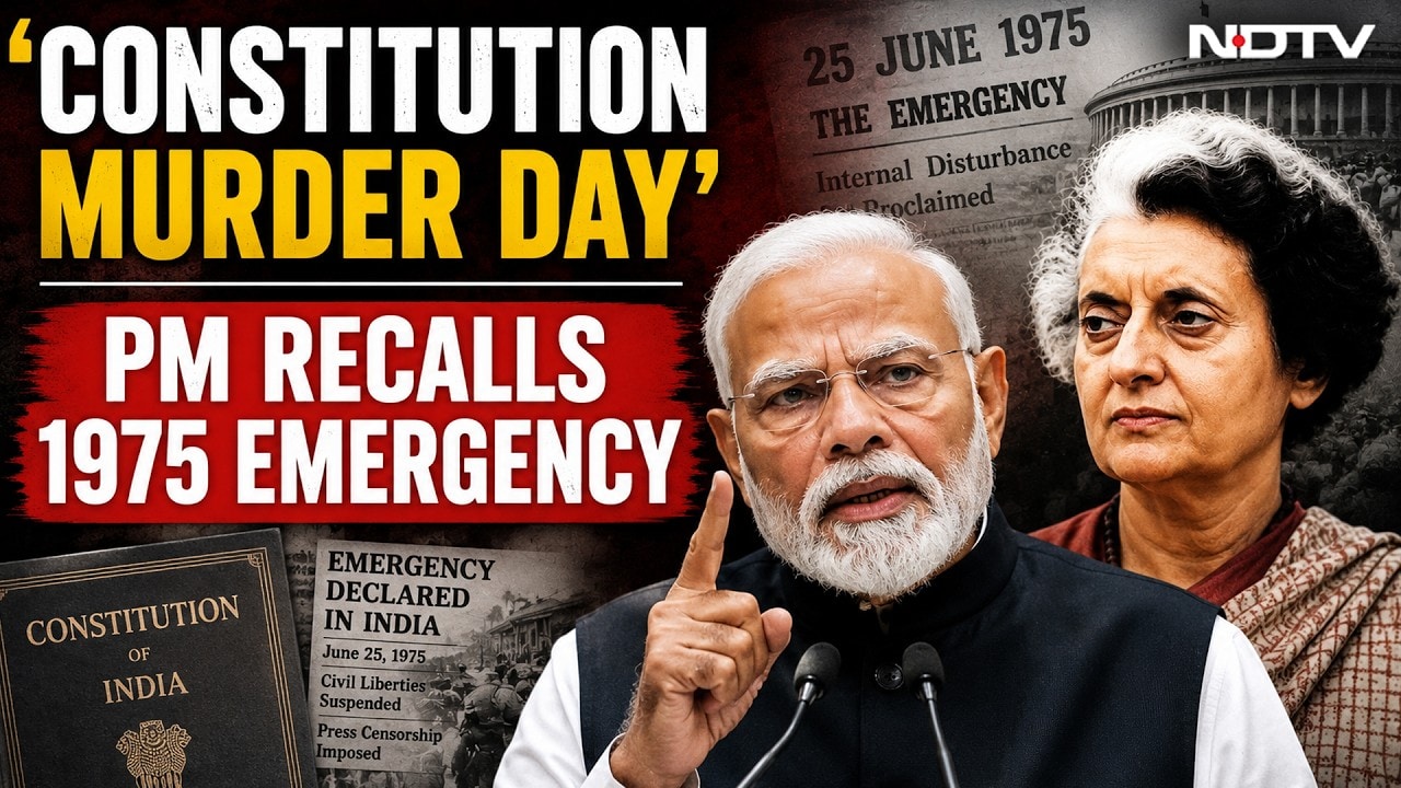 PM Modi Marks Emergency Anniversary, Calls It A Dark Chapter