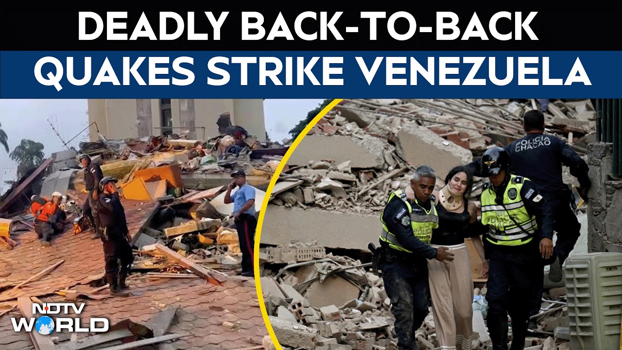 Venezuela Earthquake | Damage In Venezuela After 2 Earthquakes In 39 Seconds, 3 Dead