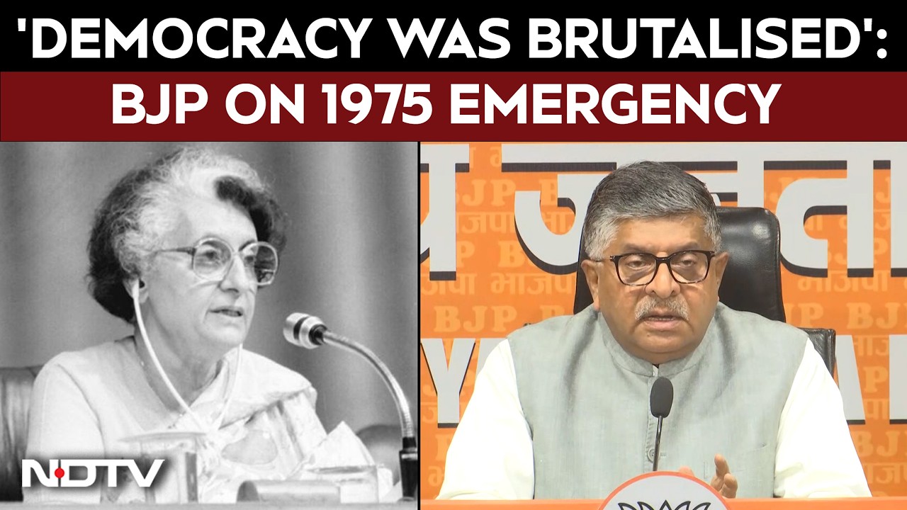 BJP Recalls Emergency, Accuses Indira Gandhi Of Saving Her Chair