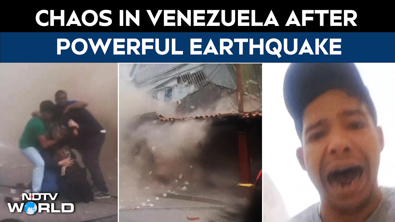 Venezuela Eartquake News | Moment Building Dramatically Collapsed After Earthquake Hit Venezuela