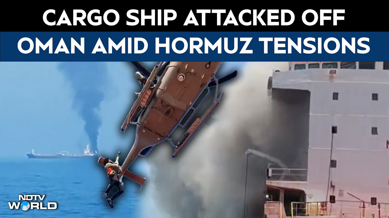 Hormuz News | Cargo Ship Hit By Projectile Off Oman Amid Strait Of Hormuz Tensions