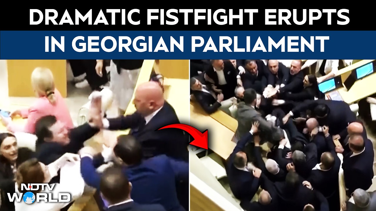 Georgia Parliament | Fight Erupts In Georgian Parliament Amid Deepening Political Tensions