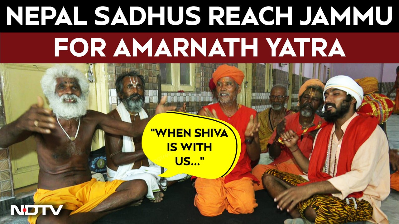 'Bholenath Called Us': Nepal Sadhus Reach Jammu For Amarnath Yatra