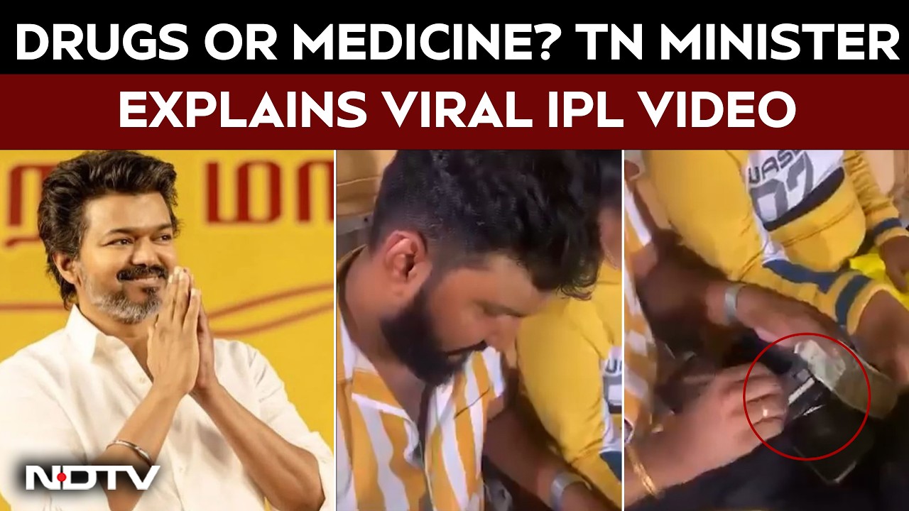 Tamil Nadu Minister Denies Drug Use In Viral IPL Clip, Says It Was Child's Medicine