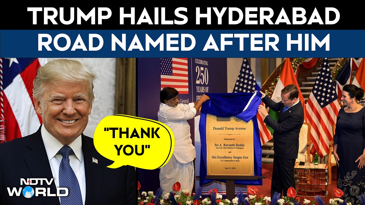 Trump Thanks India After Hyderabad Renames Road After Him