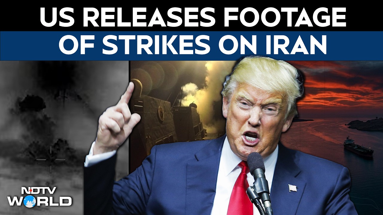 US Iran War Latest News | Video: US Releases Footage Of Strikes On Iran, Then A Warning By Tehran