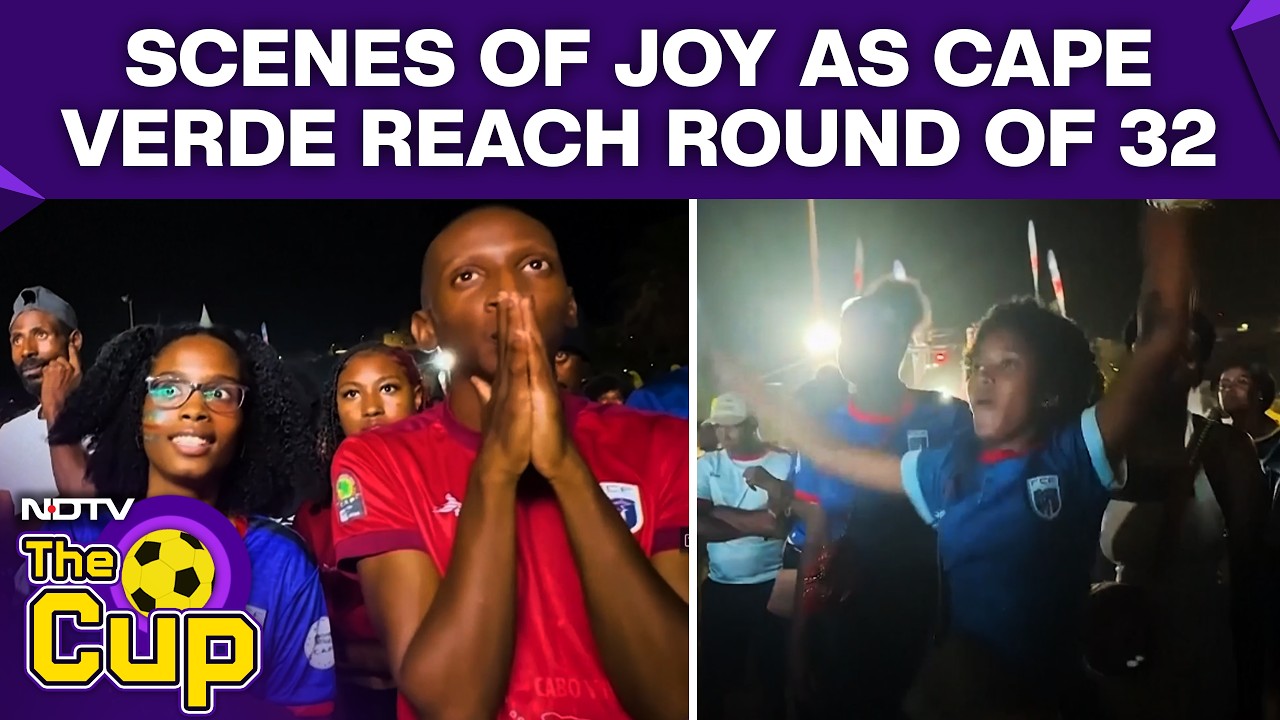 Cape Verde Celebrations | Cape Verde Fans Celebrate Historic World Cup Knockout Qualification