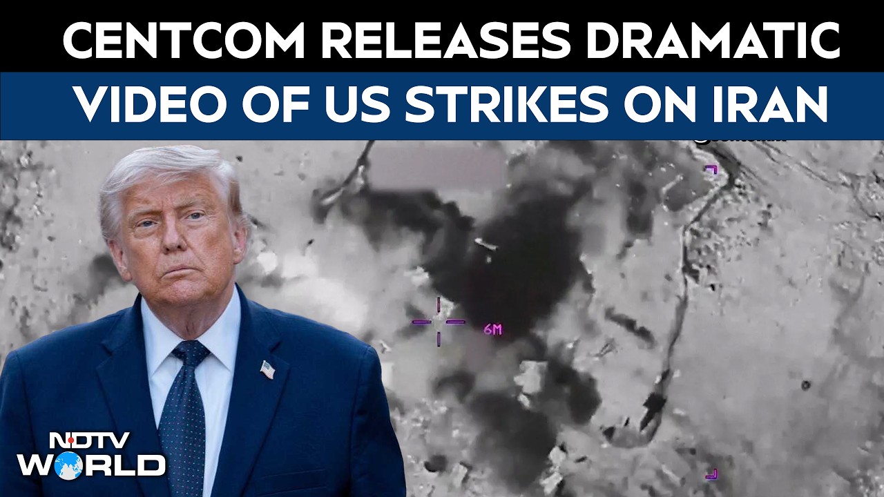 US Attacks Iran | CENTCOM Releases Dramatic Video Of US Strikes On Iran
