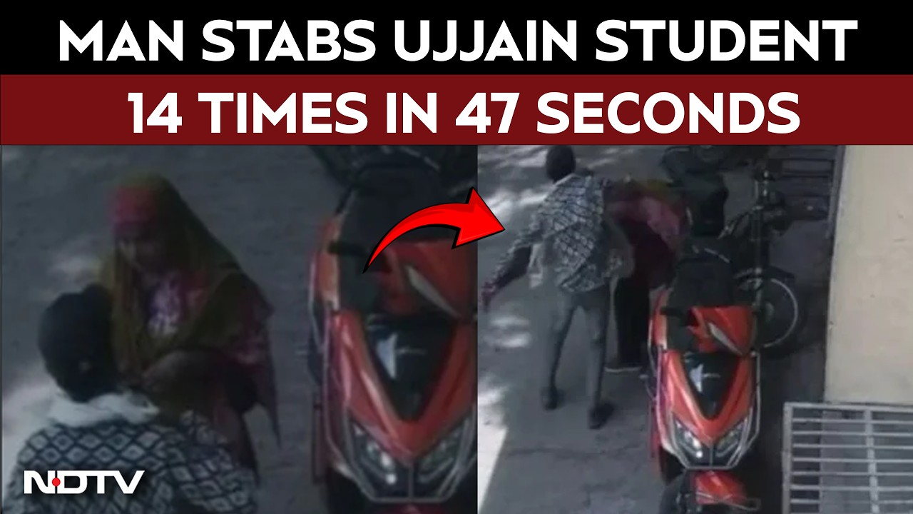 Ujjain Stabbing Video | Man Stabs Ujjain Student 14 Times In 47 Seconds For Rejecting His Advances