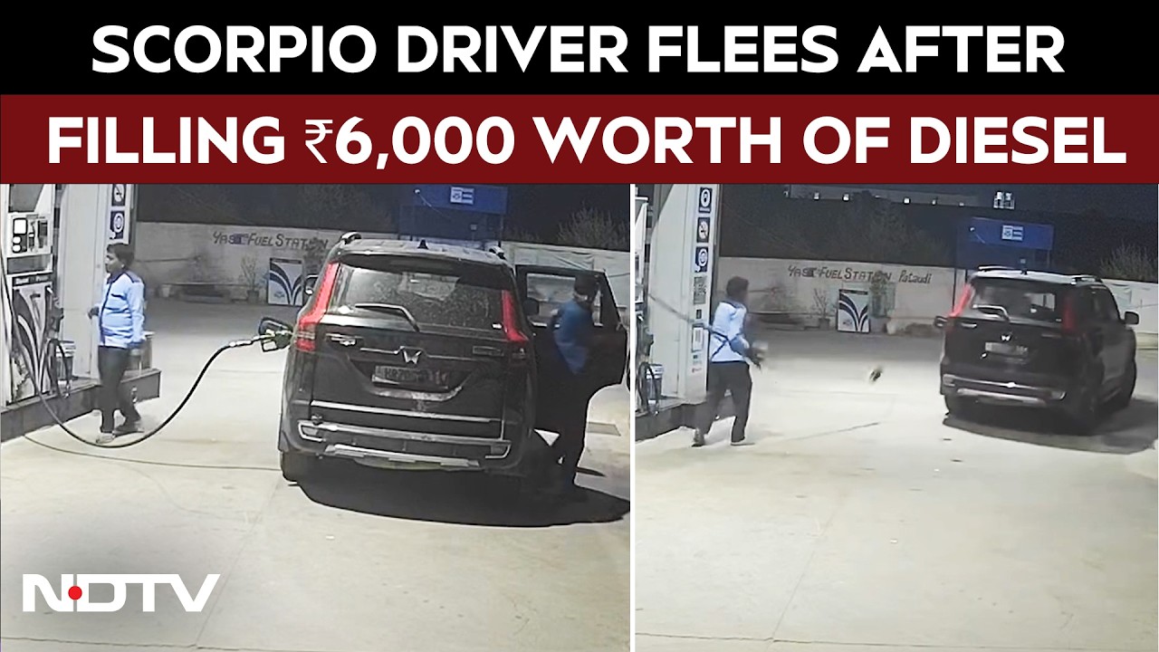 Gurugram News | Scorpio Driver Flees After Filling ₹6,000 Worth Of Diesel At Gurugram Petrol Pump