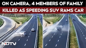 Crash Crash Video | On Camera, 4 Members Of Family Killed As Speeding SUV Rams Car On UP Highway