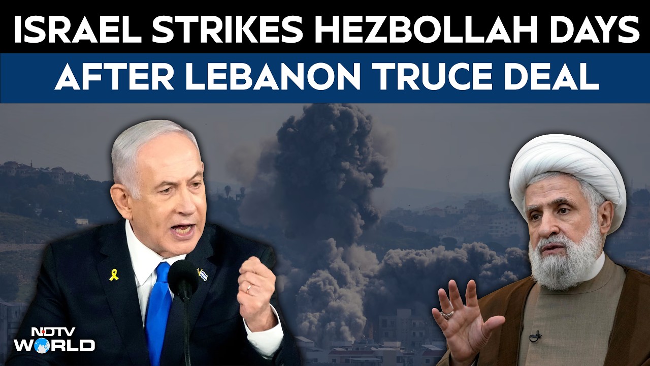 Israel Strikes Hezbollah Facilities In Southern Lebanon Days After Ceasefire