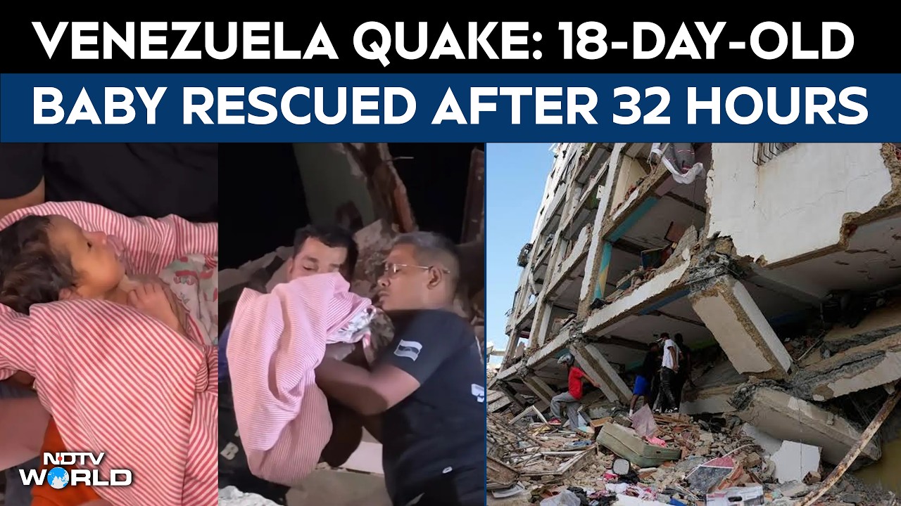 Venezuela Quake | 18-Day-Old Baby & Mother Rescued From Rubble 32 Hours After The Earthquake