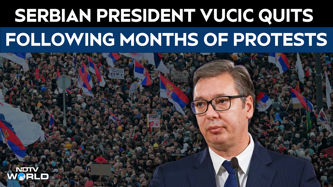 Serbian President Aleksandar Vučić Announces Resignation Following Months Of Anti-Govt Protests