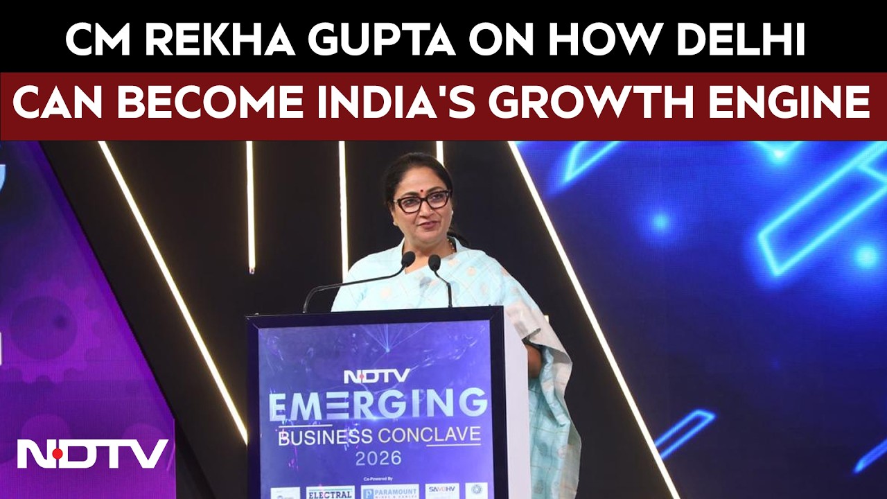 NDTV Emerging Business Conclave 2026: CM Rekha Gupta On How Delhi Can Become India's Growth Engine