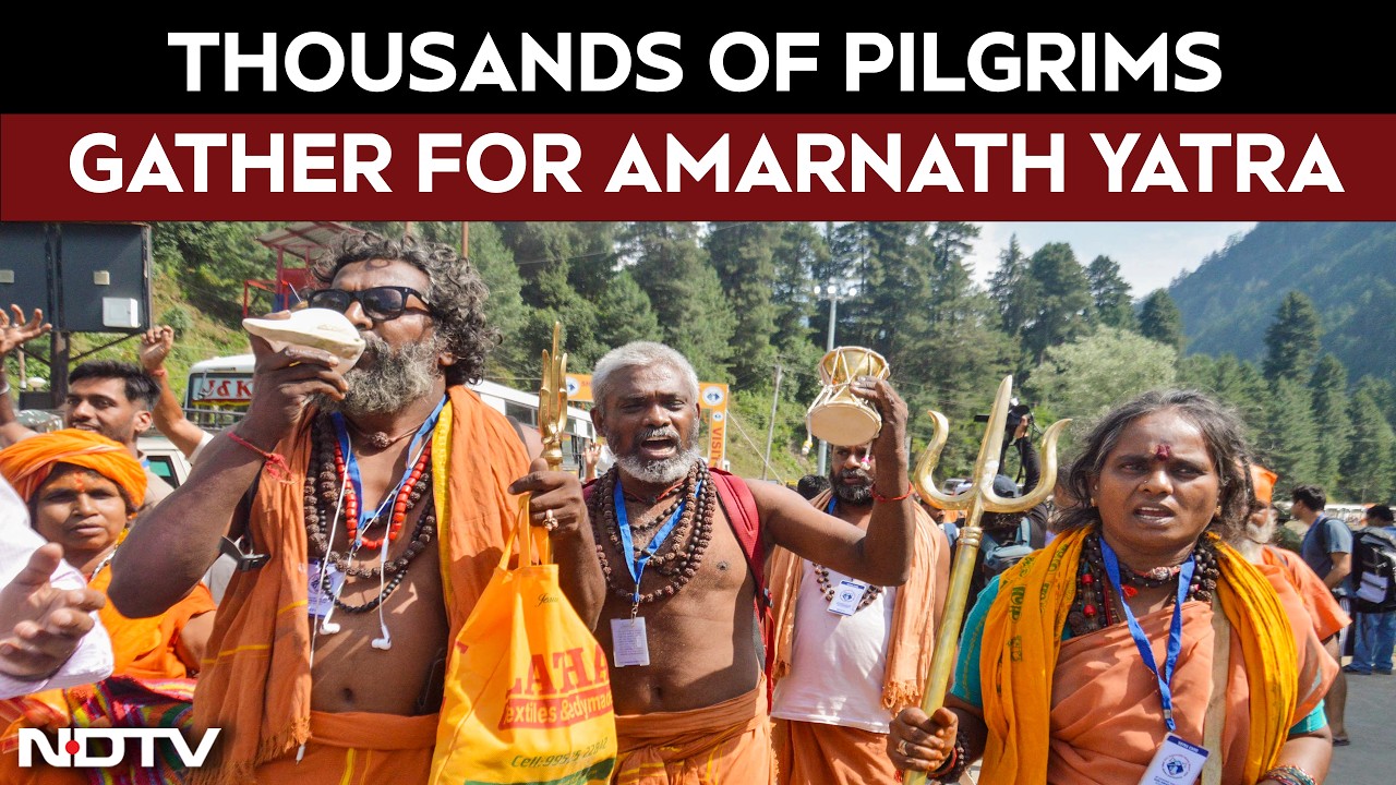 Thousands Of Pilgrims Gather At The Anantnag Base Camp For Amarnath Yatra