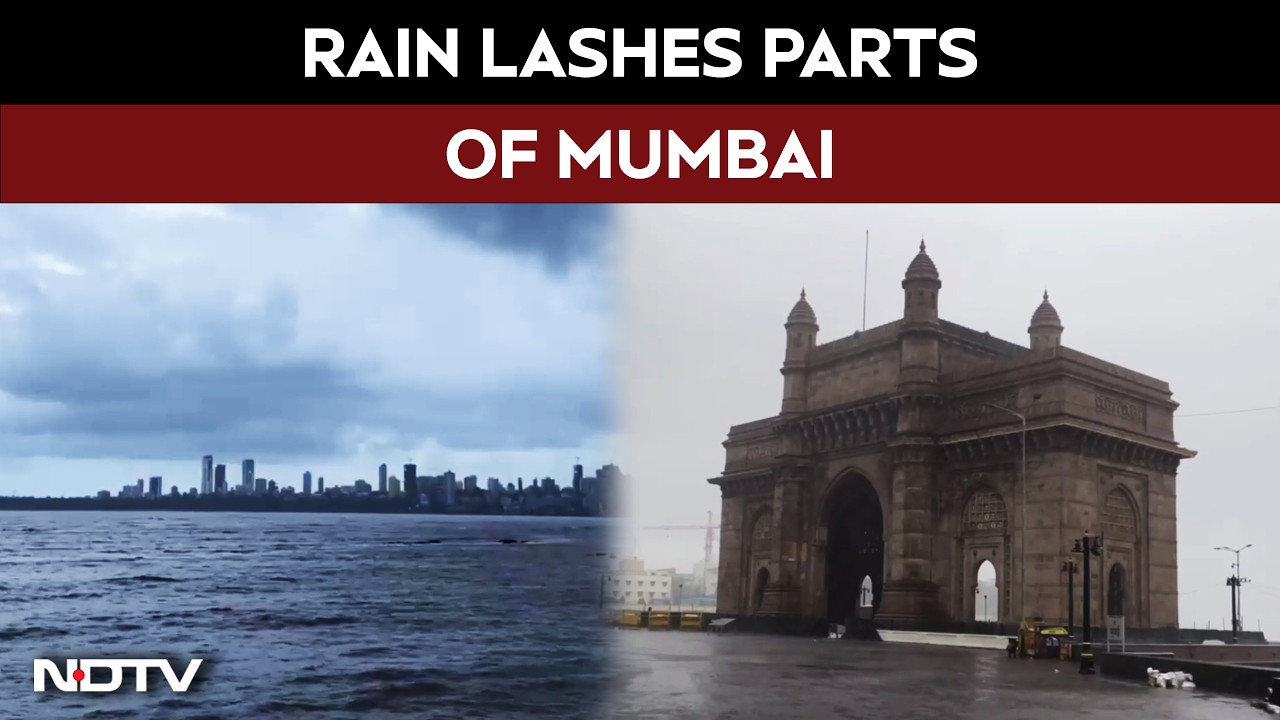 Mumbai Rains Today | Rain Lashes Parts Of Mumbai, IMD Issues Yellow Alert