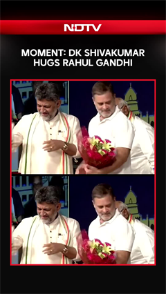 DK Shivakumar Hugs Rahul Gandhi In Heartwarming Moment