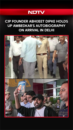 Cockroach Janta Party's Abhijeet Dipke Arrives In Delhi Holding Ambedkar's Autobiography