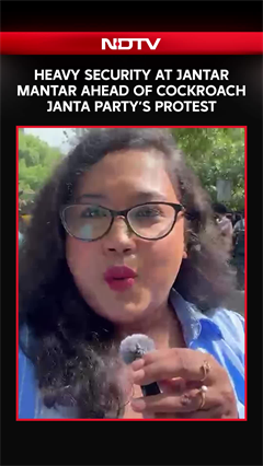 Video: Heavy Security Deployed At Jantar Mantar Ahead Of Cockroach Janta Party Protests