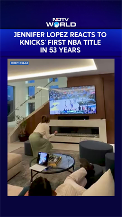Jennifer Lopez Celebrates as New York Knicks End 53-Year NBA Title Drought