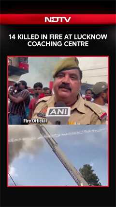 Fire Official On Rescue Operation As Massive Fire Broke In Lucknow Coaching Centre