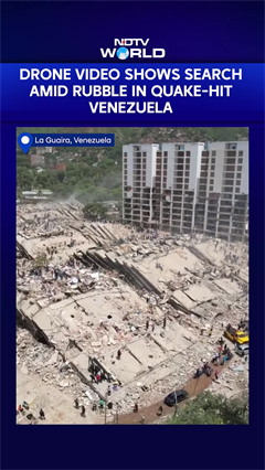 Drone Captures Search Efforts In Quake-Ravaged Venezuela